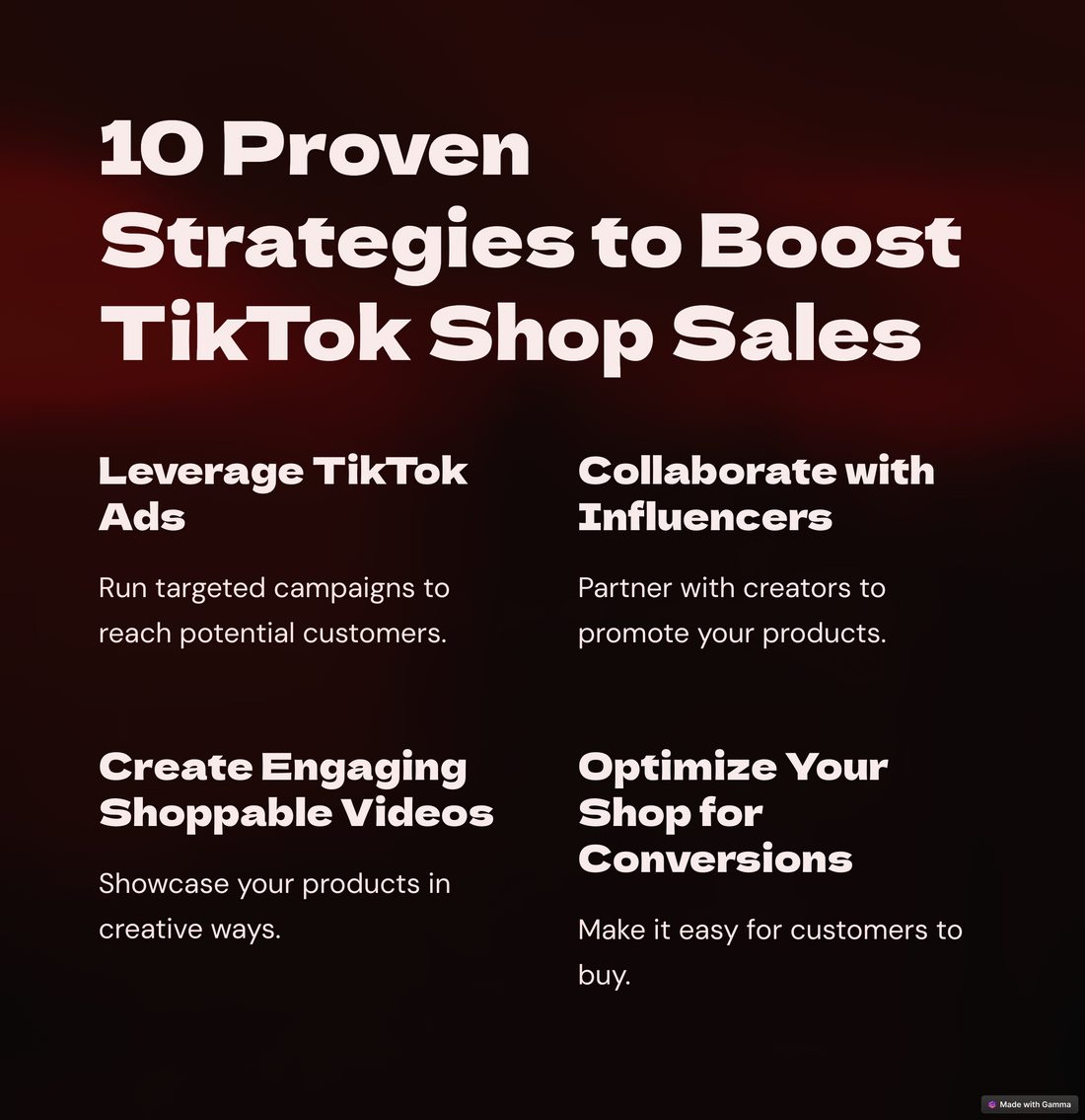 TikTok Shop Is Not Dead After All, Get More Sales FAST.